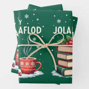 Jolabokaflod - Iceland Book Flood Wrapping Paper Sheet