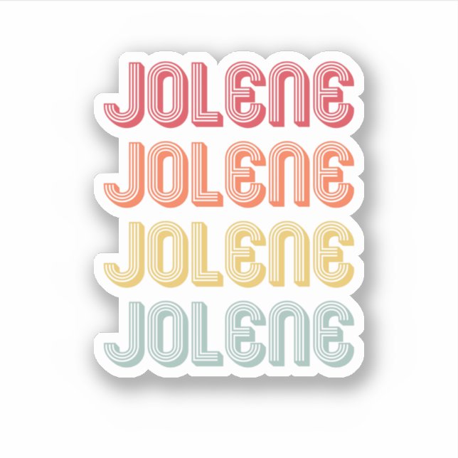 Jolene Gift Name Personalized Retro Vintage 80S 90 (Front)