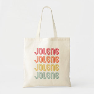 JOLENE Gift Name Personalized Retro Vintage 80s 90 Tote Bag