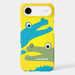 Joli Alligator Aqua et Jaune Coloré iphone 5