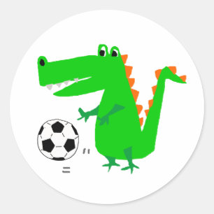 Joli Alligator Jouer Sticker Sticker Cartoon