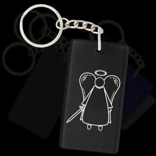 Joli Ange Vengeur Noir et Blanc (double face)