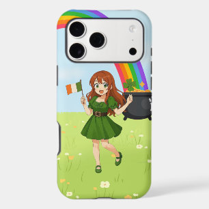 Joli anime roux Saint Patrick
