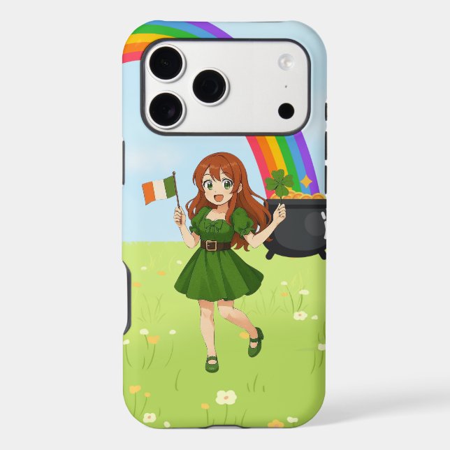 Joli anime roux Saint Patrick  (Verso)