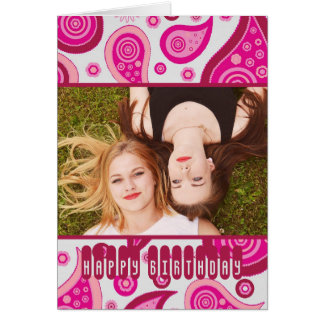 Joli Anniversaire Personnalisé avec Photo et Paisl