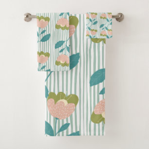 Joli aquarelle motif floral Feminine Bleu