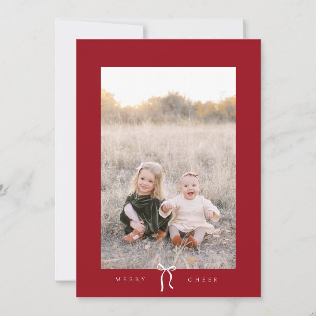 joli arc heureux vacances carte photo (Devant)