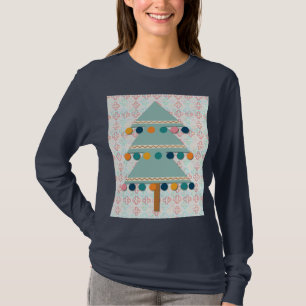 Joli art de Noël rétro sur un T-Shirt