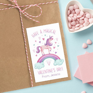 Joli autocollant de licorne arc-en-ciel pour la Sa