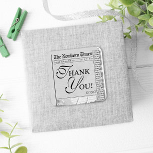 Joli Baby shower de journal Merci Favor Sticker