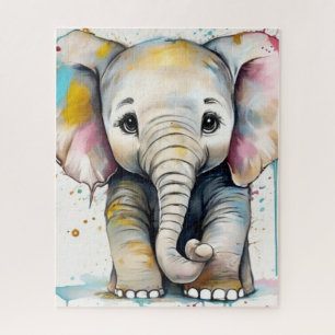 Joli bébé éléphant Puzzle