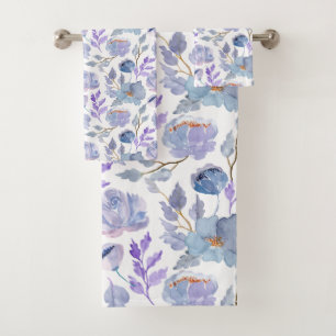 Joli bleu bleu Lilac Aquarelle Motif