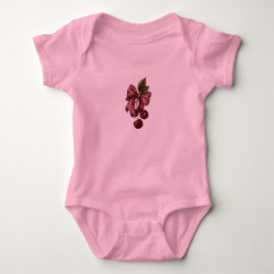 Joli Body Bébé Rose Ruban Cerise Coquette