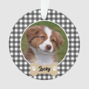 Joli Buffle noir blanc Plaid Chien personnalisé Ph