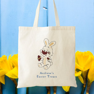 Joli Bunny Kids Pâques Sac fourre-tout de dégustat