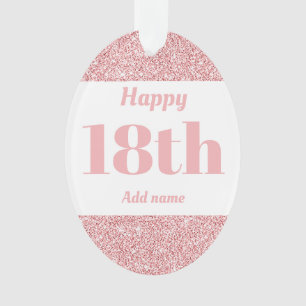 Joli cadeau d'anniversaire personnalisé ornement 1