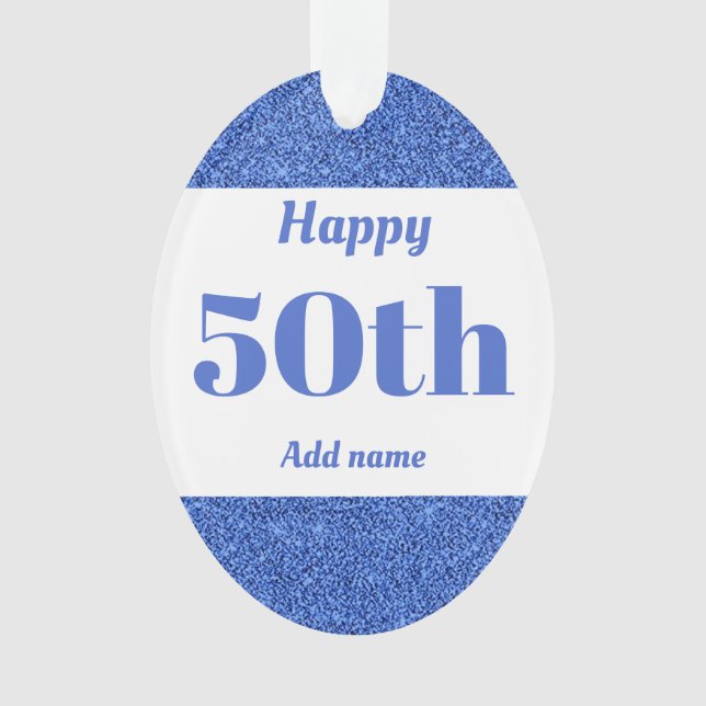 Joli cadeau d'anniversaire personnalisé ornement 5 (devant)