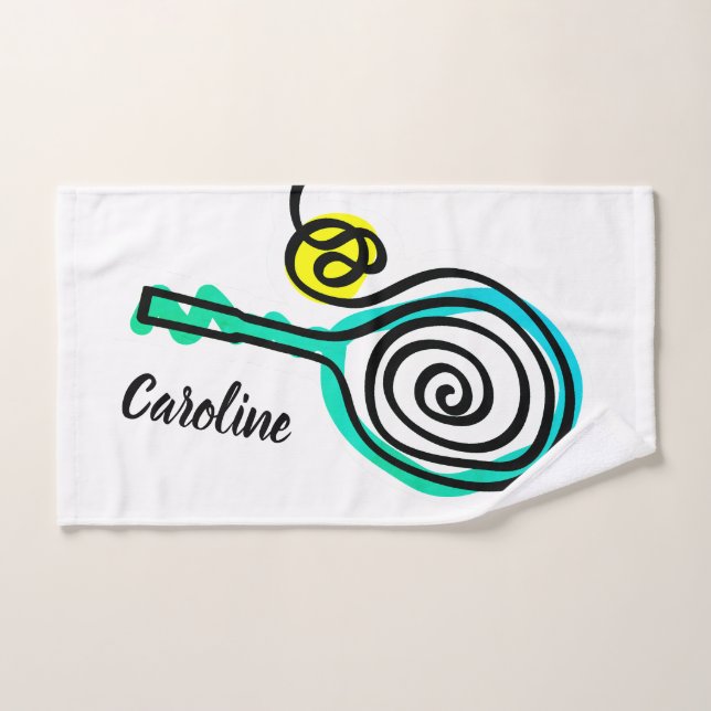 Joli cadeau de serviette pour les joueurs de tenni (Serviette à main)