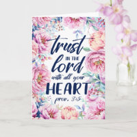 Joli cadre floral | Carte de verset biblique