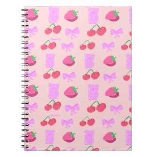 Joli cahier cerise