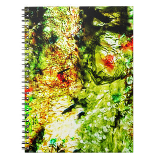 Joli cahier photo spirale abstrait jaune doux,Char