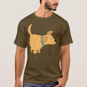 Joli caricature T-shirt Labrador Jaune