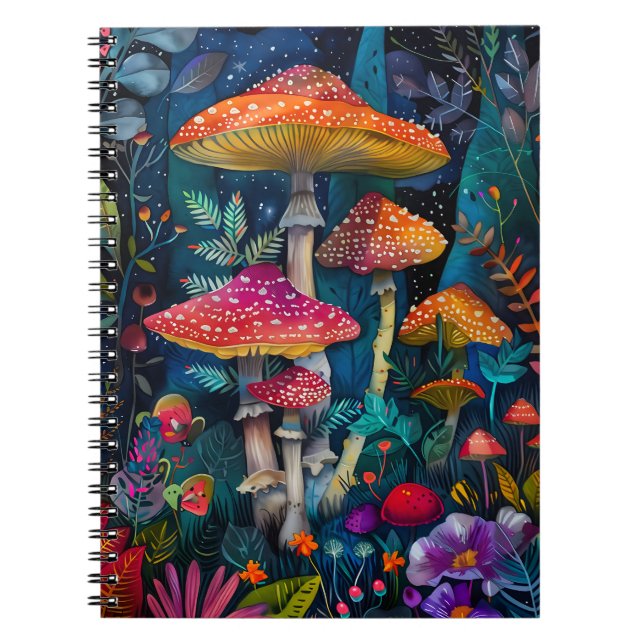 Joli Carnet de champignons & Journal (Devant)