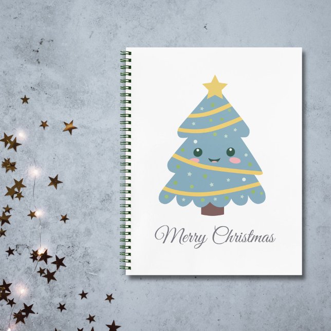 Joli Carnet de spirale de sapin de Noël (Cute Christmas Tree Spiral Notebook)