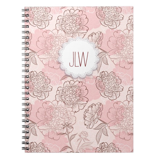 Joli Carnet floral spiral (Devant)