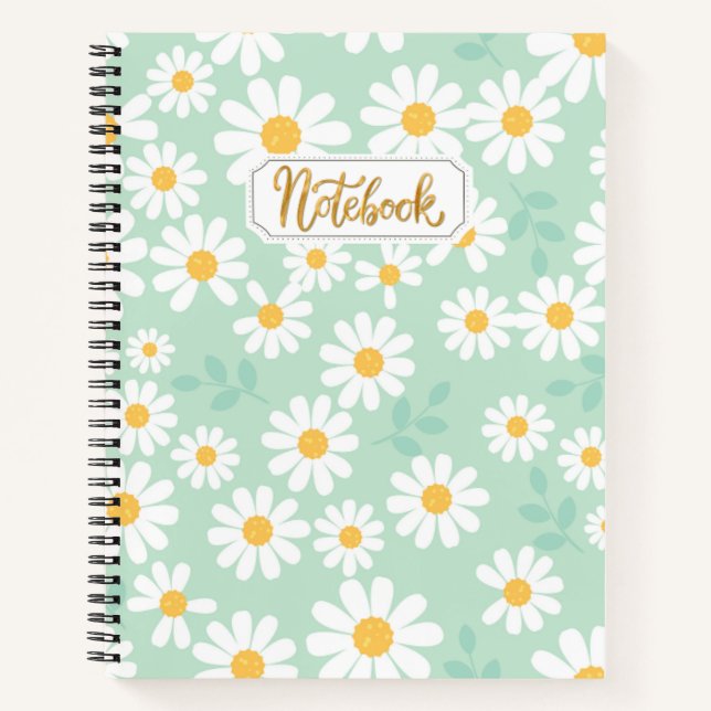 Joli Carnet Motif Daisy (Devant)