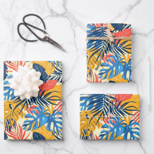 Joli carrelage motif de feuille tropicale Envelopp