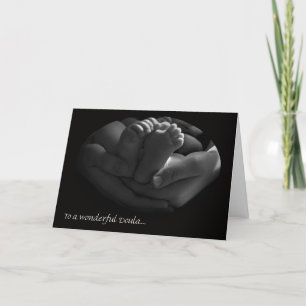 Joli Carte de remerciements Doula, les mains et le
