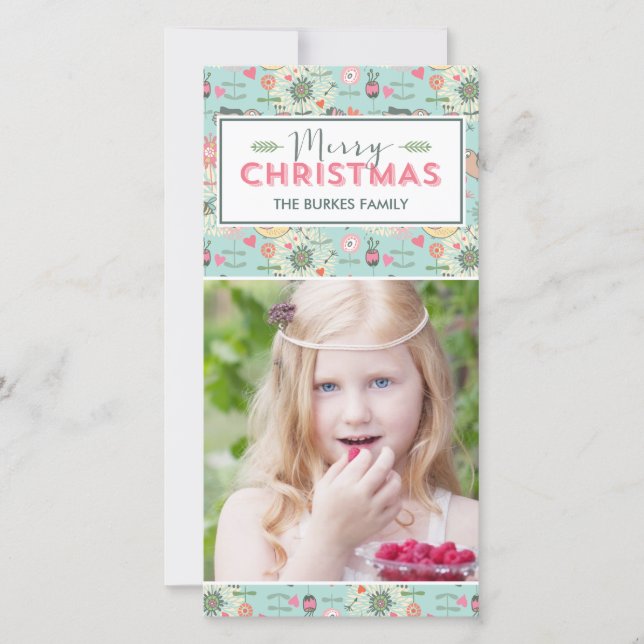 Joli Carte photo de Noël Motif (Devant)