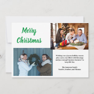 Joli Carte photo de Noël Père Noël