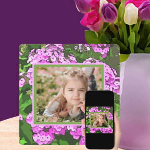 Joli Carte photo de Pâques Phlox