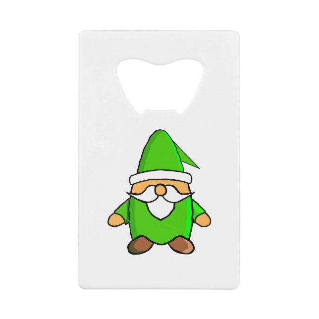 Joli Cartoon Gnome Carte de crédit Ouverture de bo (Devant)