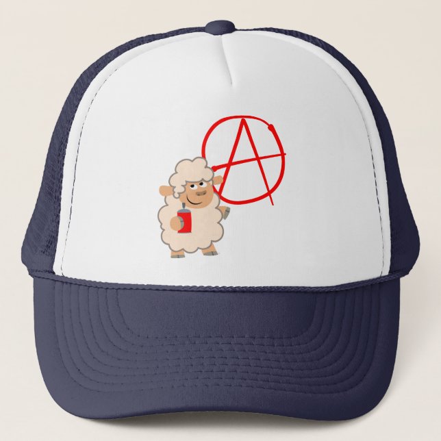 Joli Casquette de dessin rebelle en mouton (Devant)