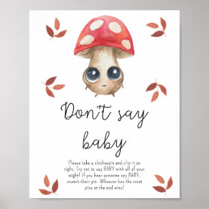 Joli champignon - N'appelez pas bébé Affiche