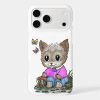 Joli Chat Chaton et Papillon