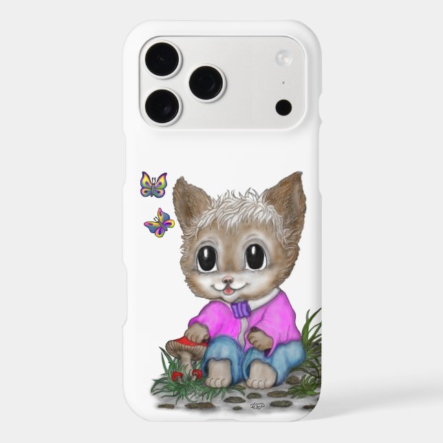 Joli Chat Chaton et Papillon (Verso)