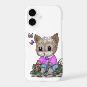 Joli Chat Chaton et Papillon