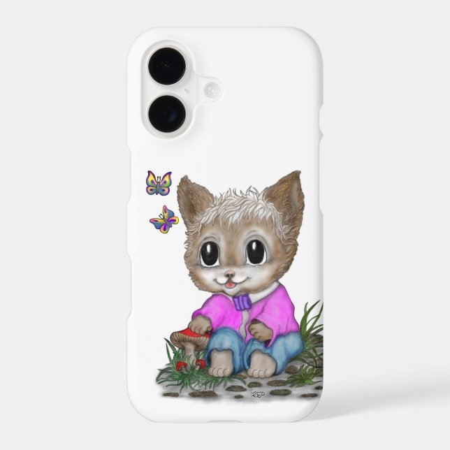 Joli Chat Chaton et Papillon (Verso)