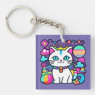 Joli Chat Cosmique Blanc
