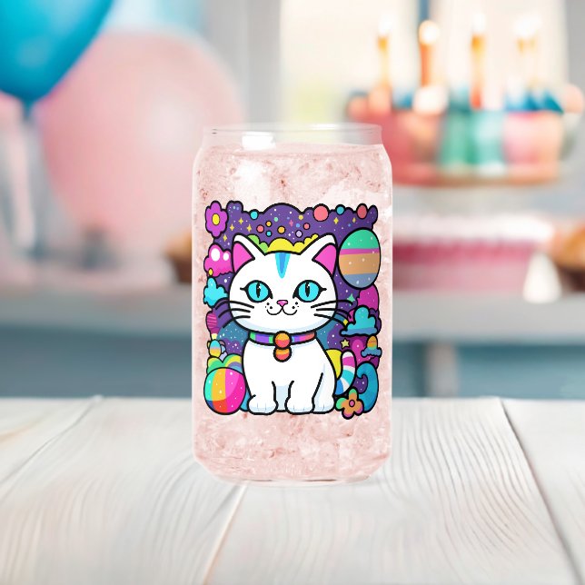 Joli Chat Cosmique Blanc (Insitu (Baby Shower))