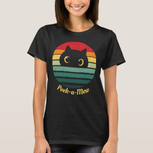 Joli chat Face Peek un T-shirt