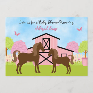 Joli Cheval Barne Baby Shower Invitations