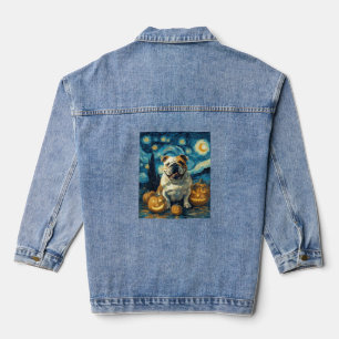 Joli chien bouledogue anglais Halloween Jack O Lan
