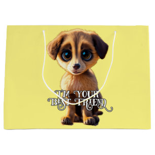 Joli chiot Grand sac cadeau