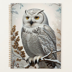 Joli Chouette blanche neige hiver