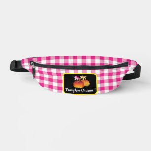 Joli Citrouille Personnalisé Charms Rose Plaid